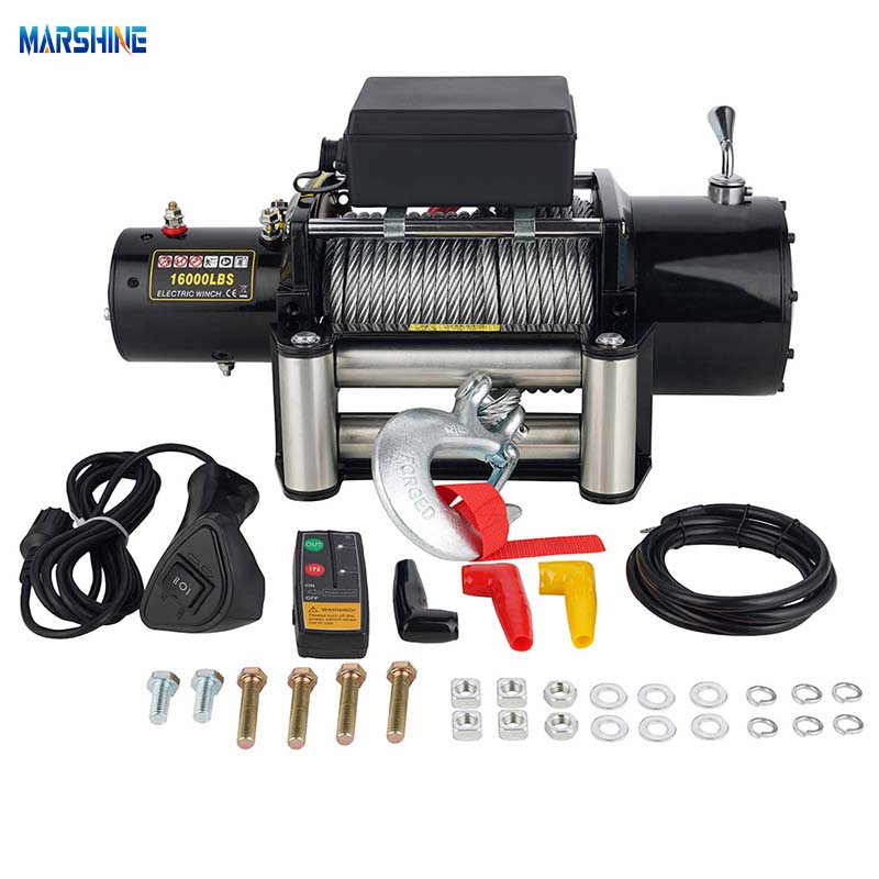 12V 16000lbs Elektrikle Powered Çekme Vinç