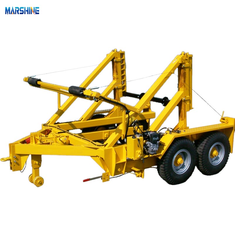 Çift Dingil Hidrolik MAR-CD-480 Kablo Tamburu Römorku