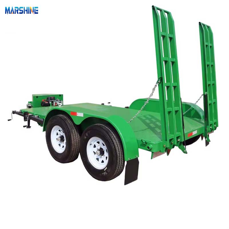 Çift Dingilli Vinç Montajlı Yardımcı Römork 7x15ft